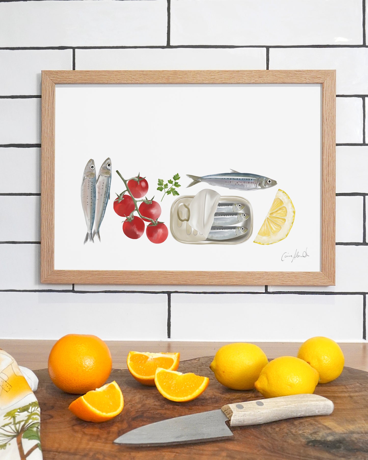 Sardine Print - Coastal Wall Art, British Made