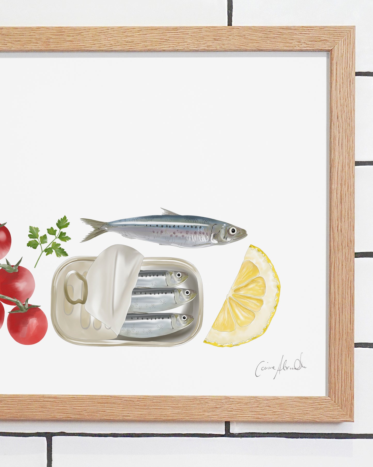 Sardine Print - Coastal Wall Art, British Made