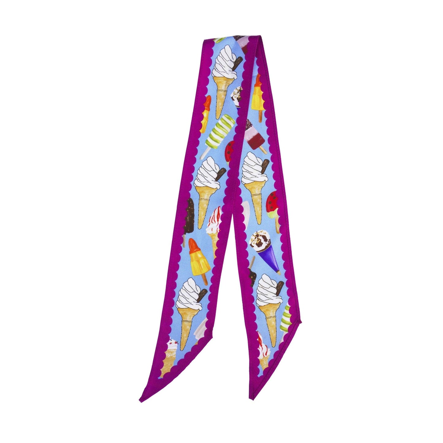 Skinny Ice Cream Silk Scarf