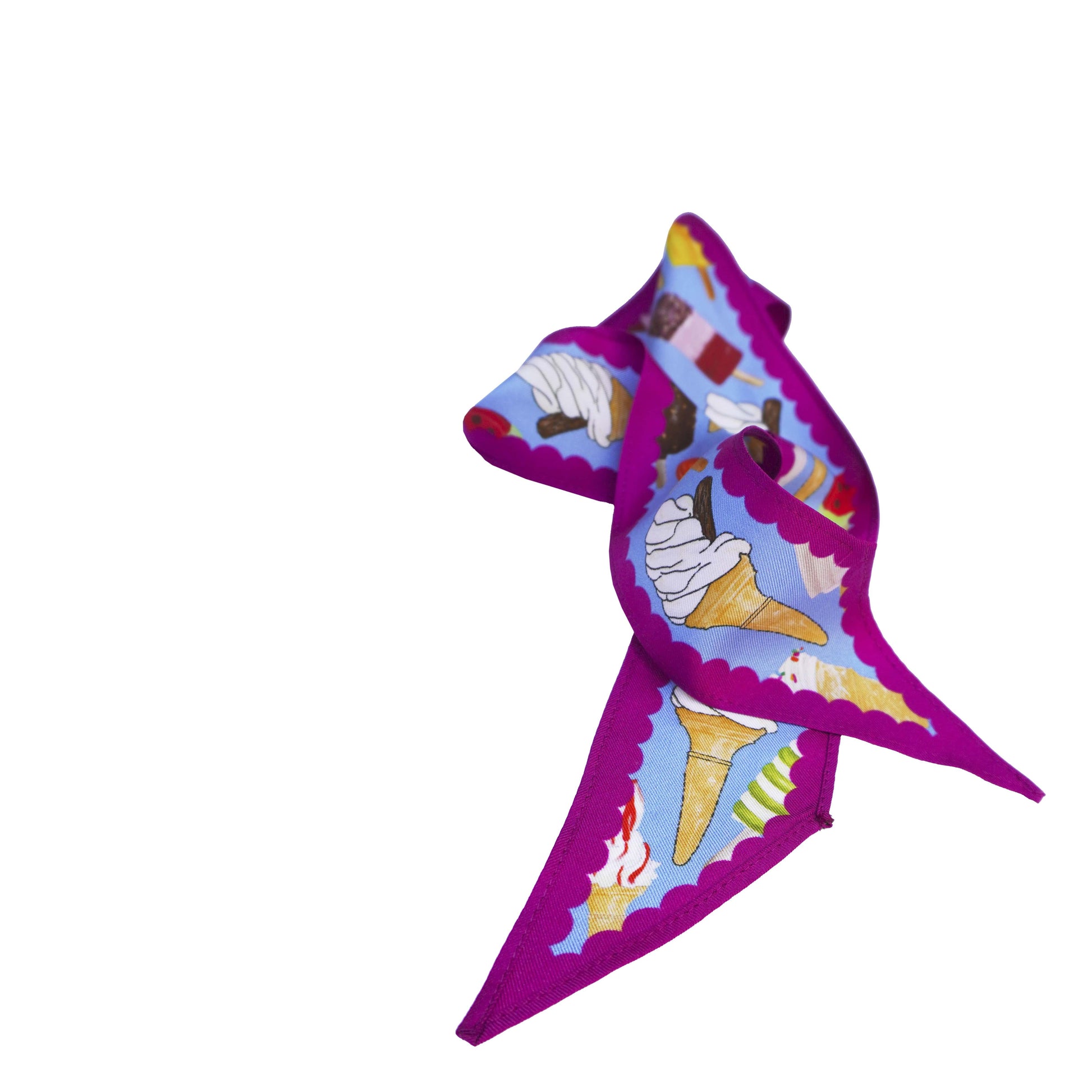 Skinny Ice Cream Silk Scarf
