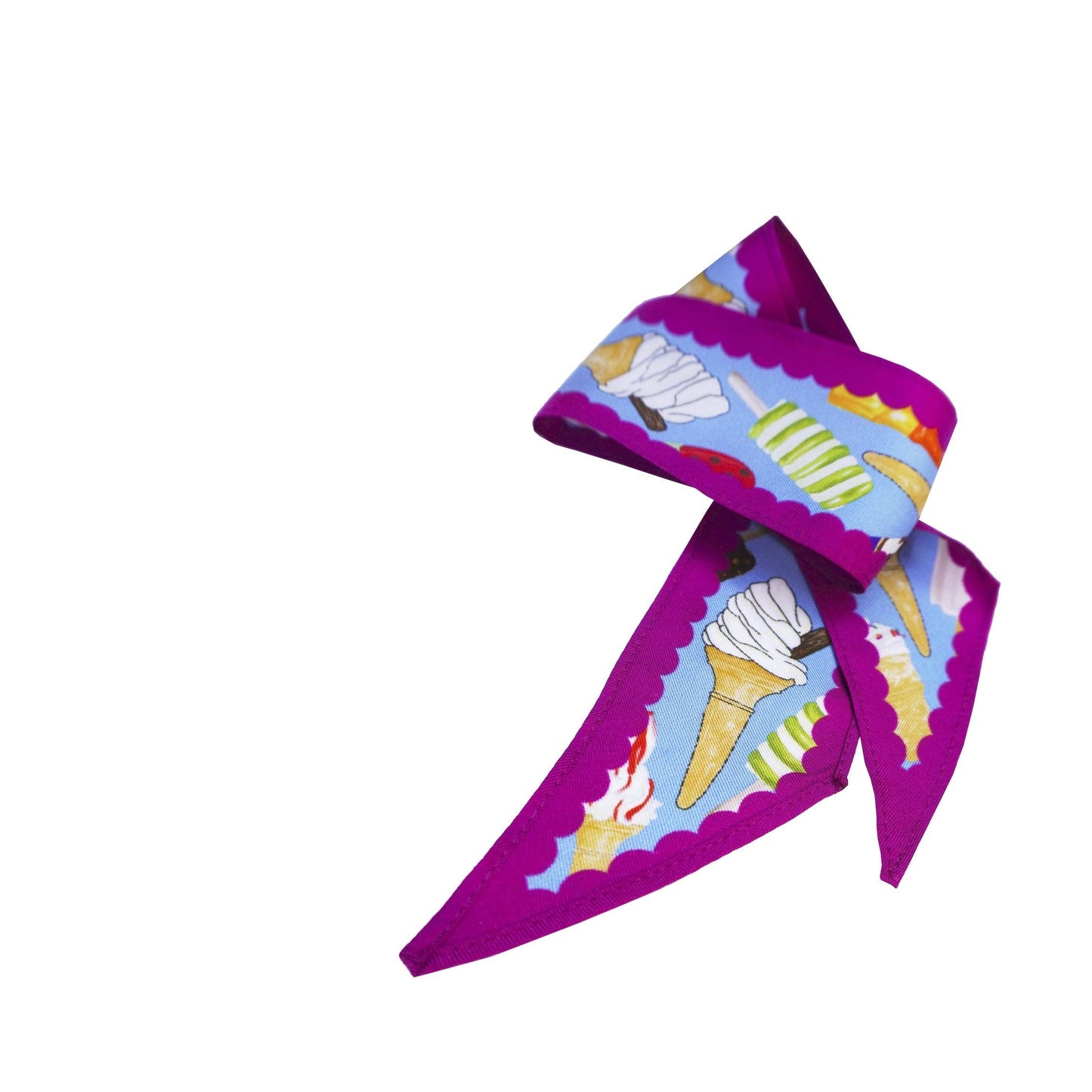 Skinny Ice Cream Silk Scarf