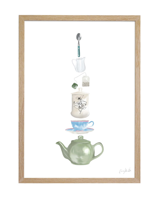 Tea Print - Kitchen Wall Art, British Made