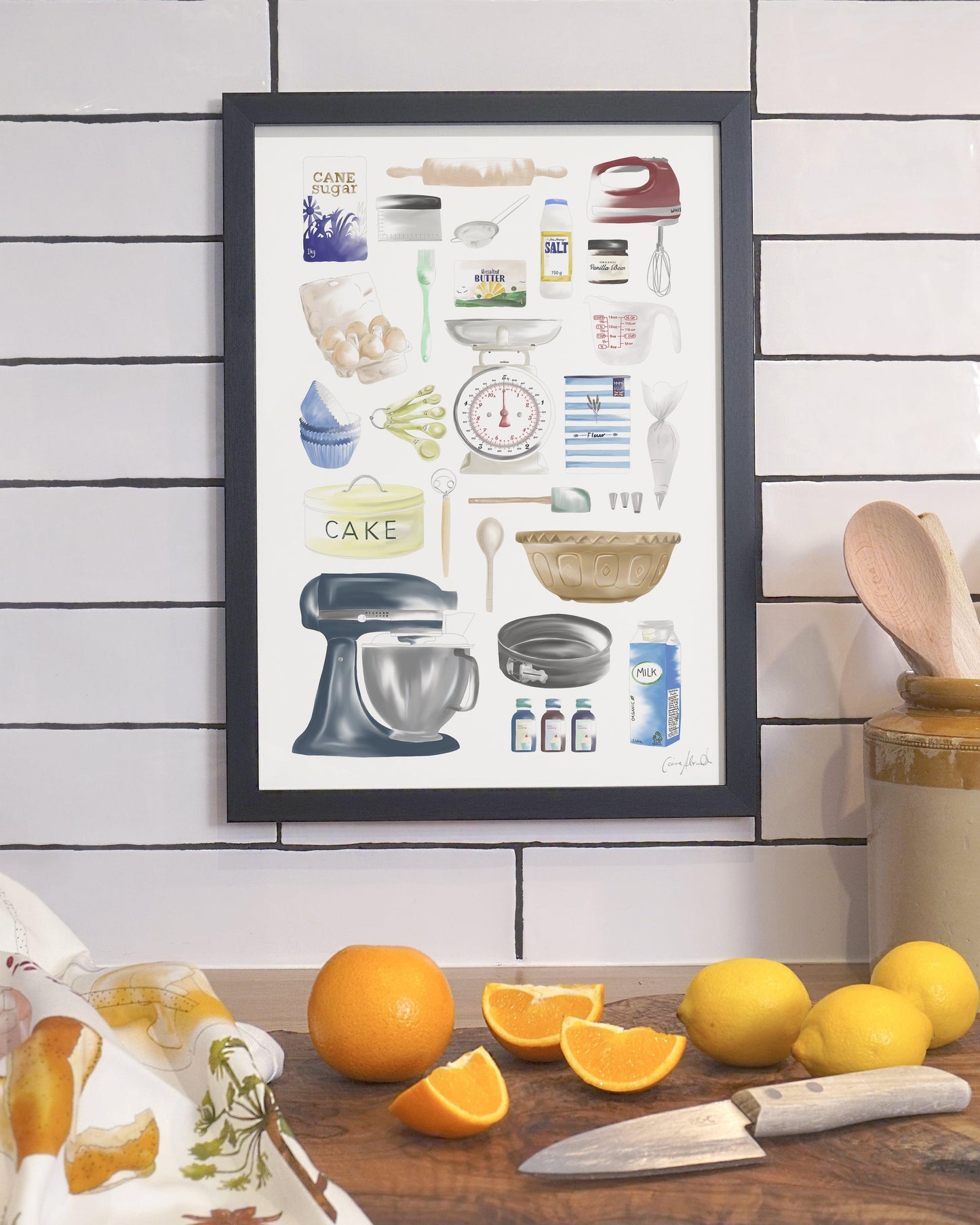 Time To Bake | Large Scale Print | A3