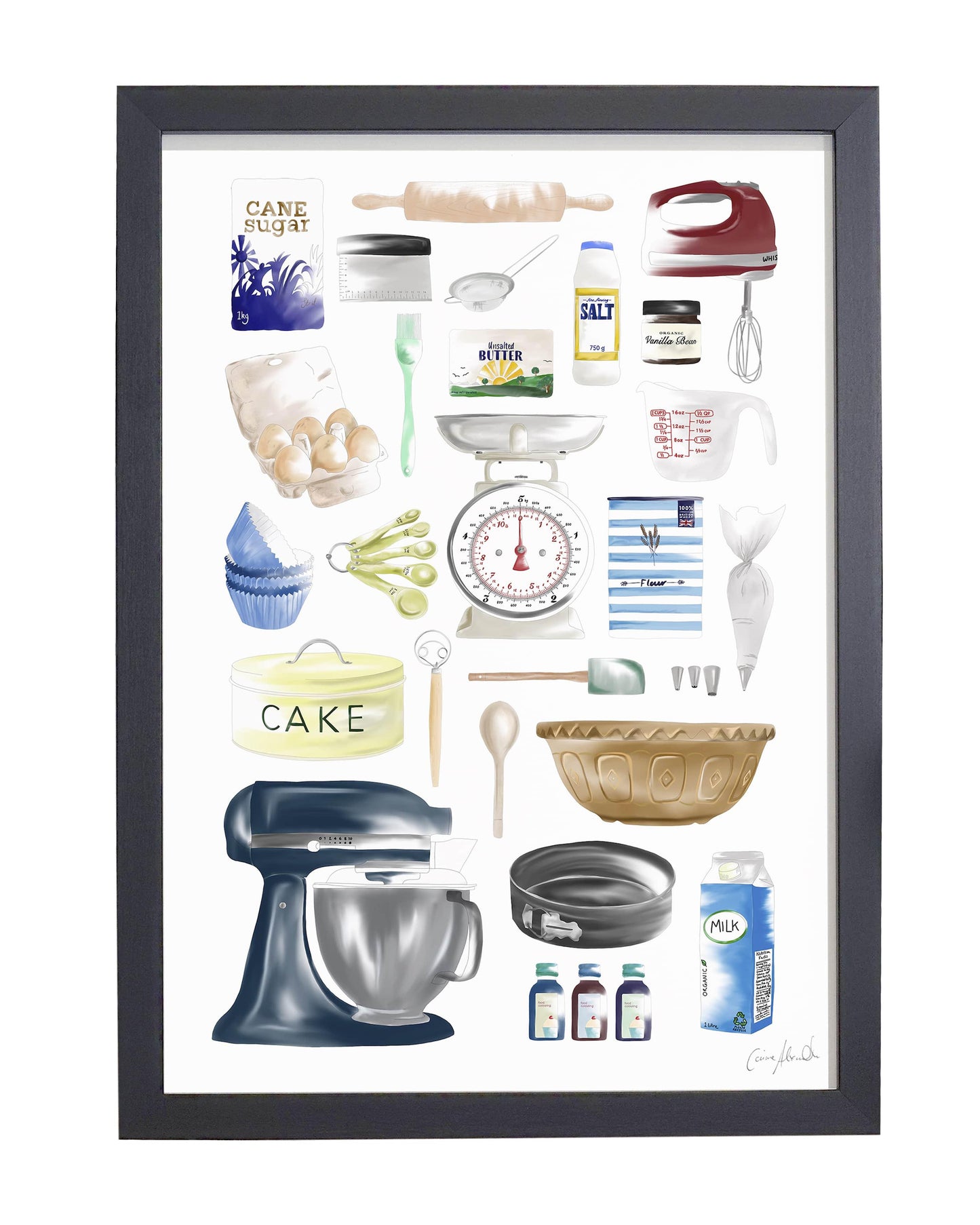 Time To Bake | Large Scale Print | A3