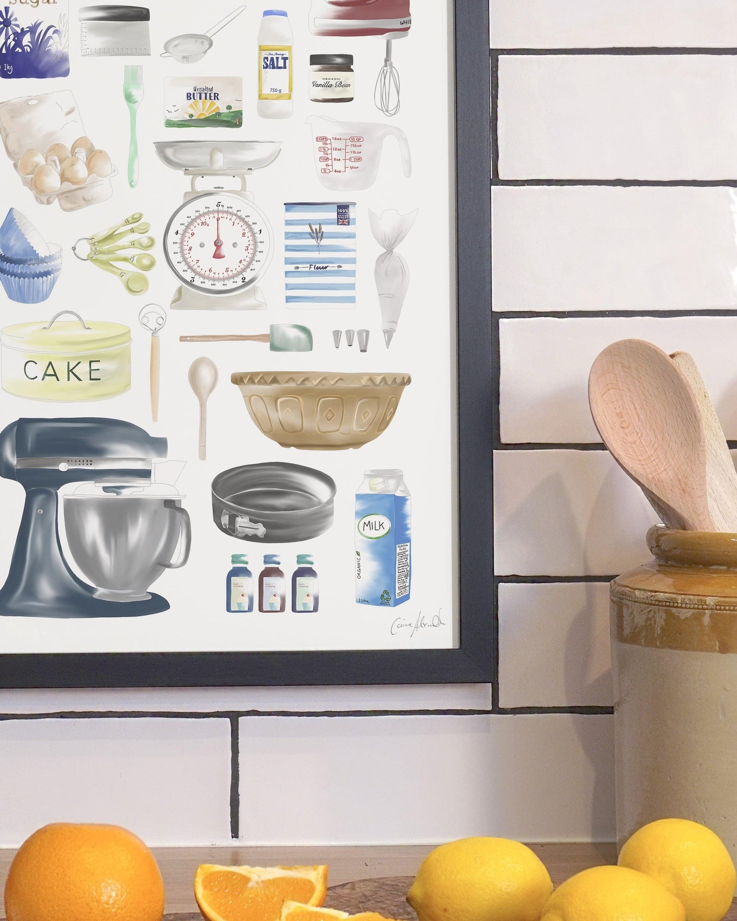 Time To Bake | Large Scale Print | A3