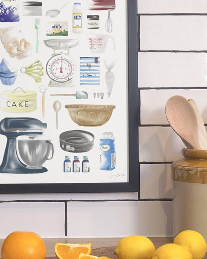 Time To Bake | Large Scale Print | A3