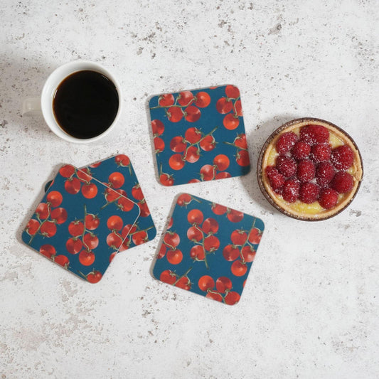 Tomato Coasters Dark background