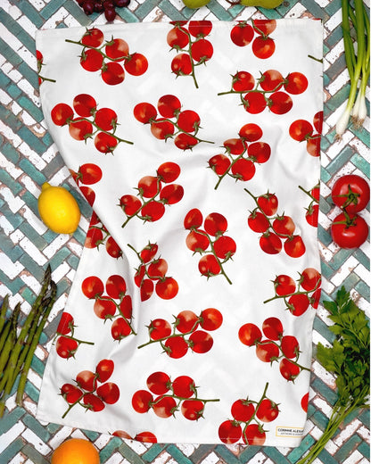 Tomato Tea Towel by Corinne Alexander a Small British Brand