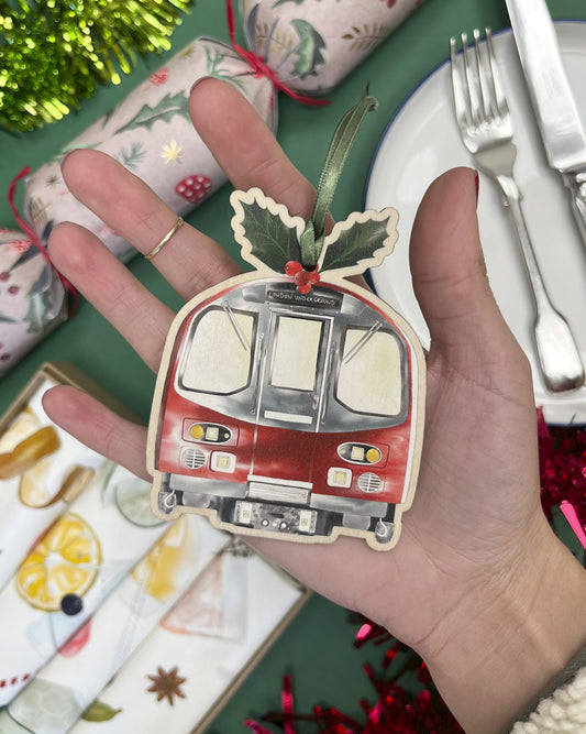 London Tube Christmas Decoration