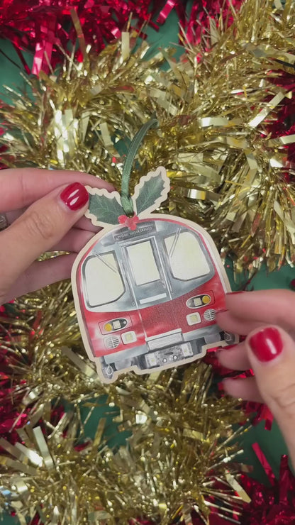 London Tube Christmas Decoration