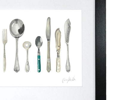 Framed Cutlery Print