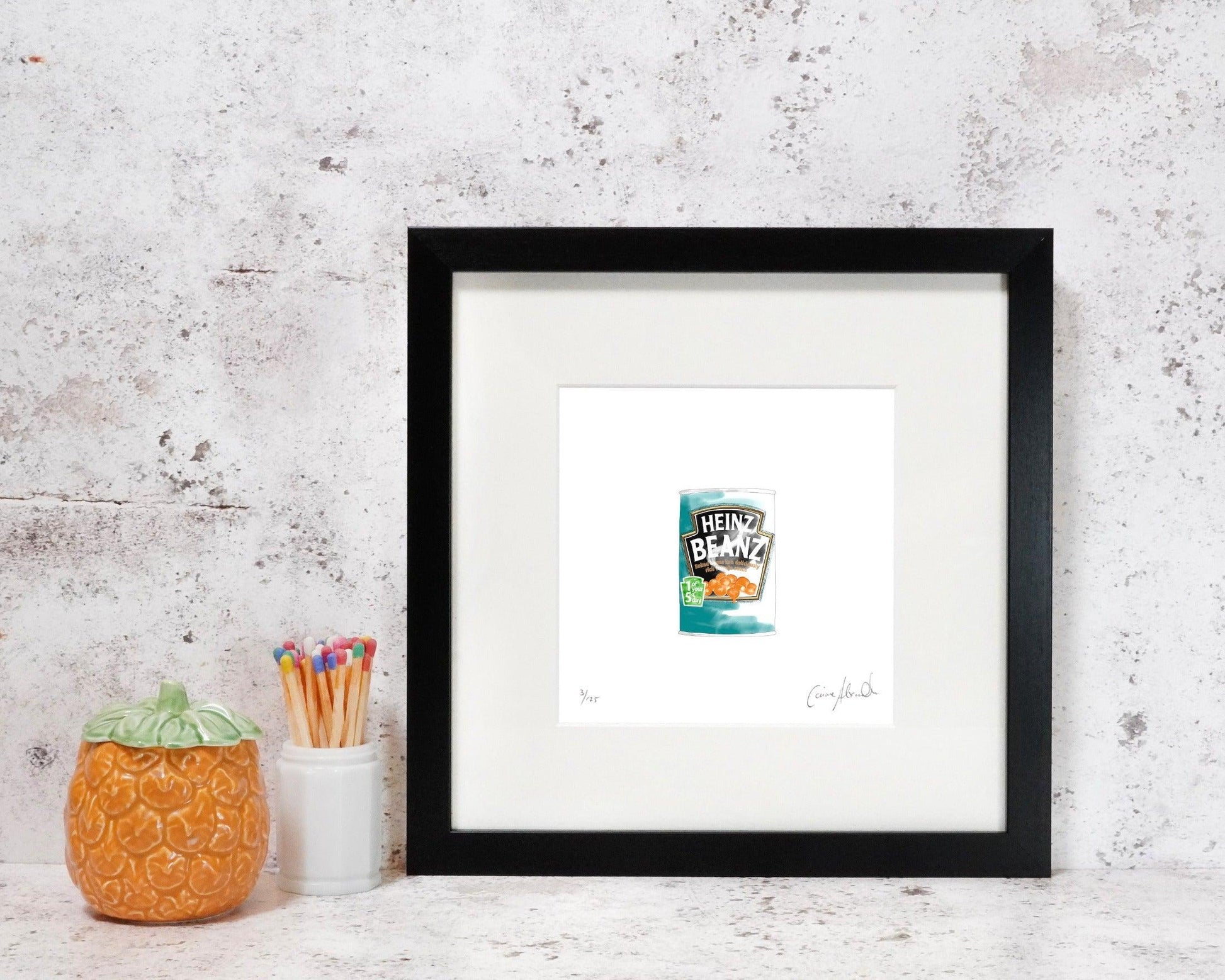 Framed Baked Bean Art Print