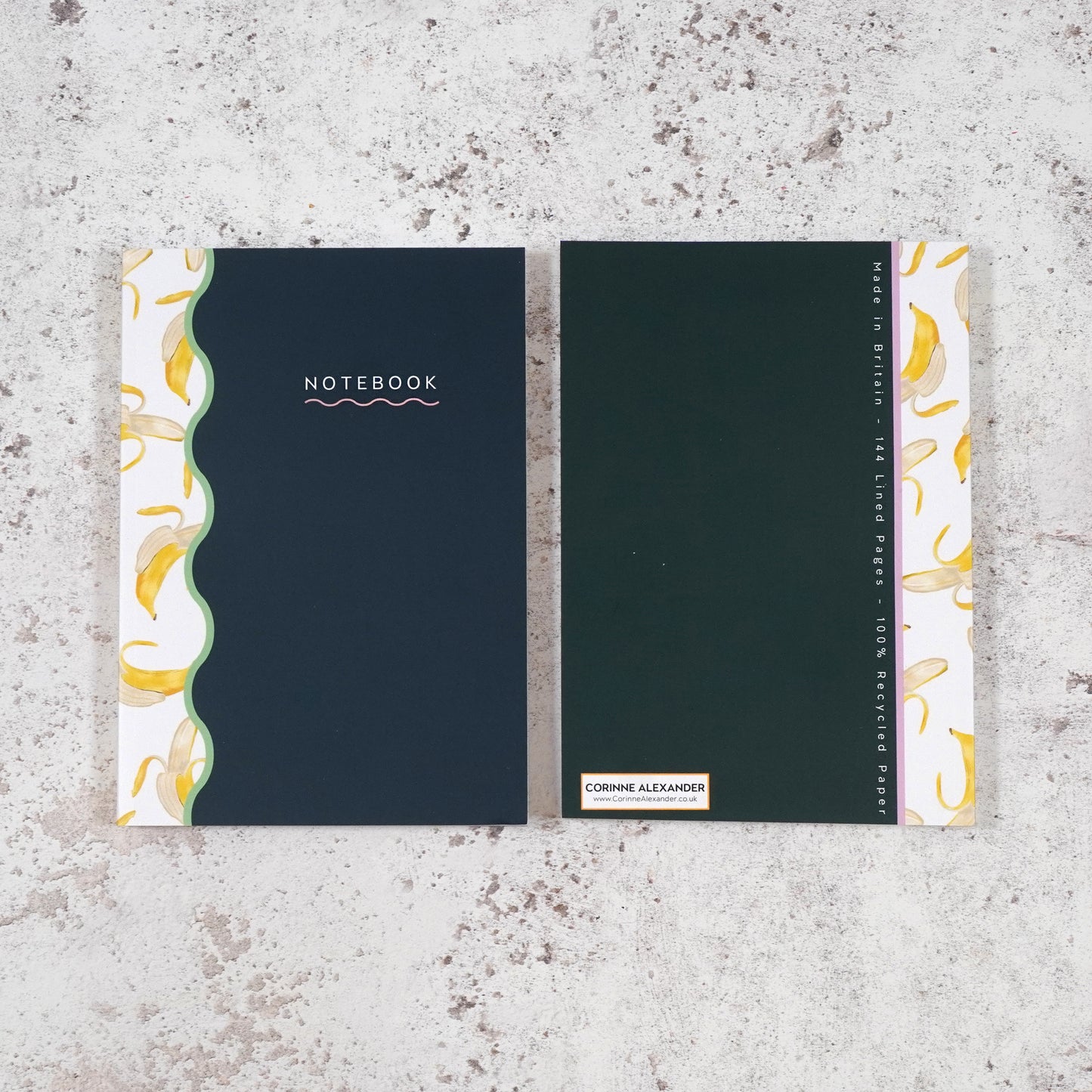 Banana Notebook - recycled paper