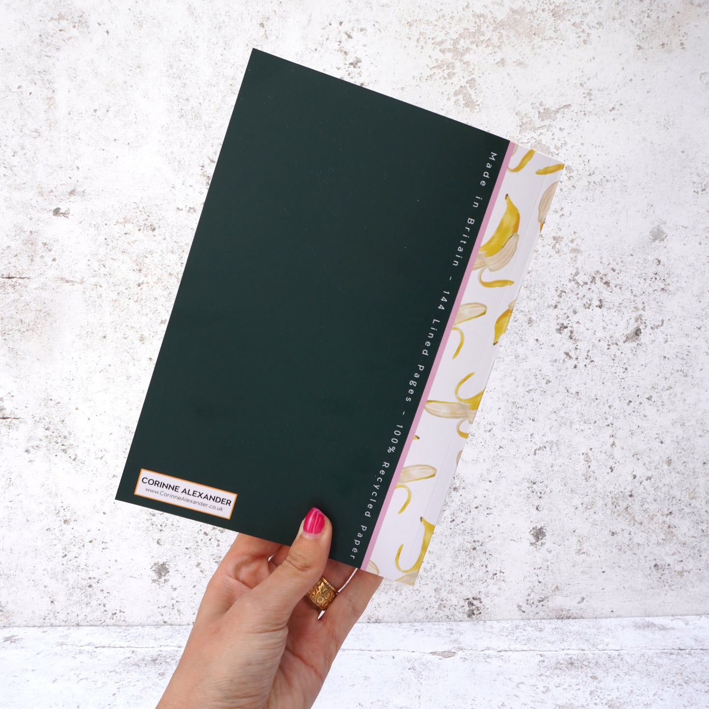 Banana Notebook - recycled paper