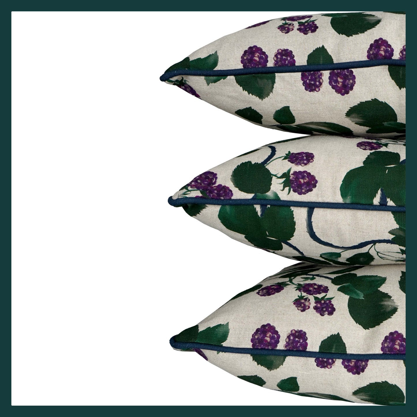 Floral Blackberry scatter cushions