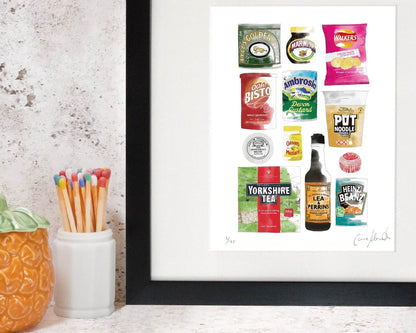 Framed British Food Print