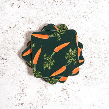 Carrot Coaster set made in the uk