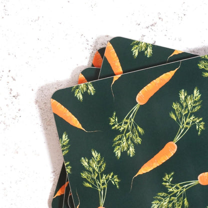 Carrot placemats wood