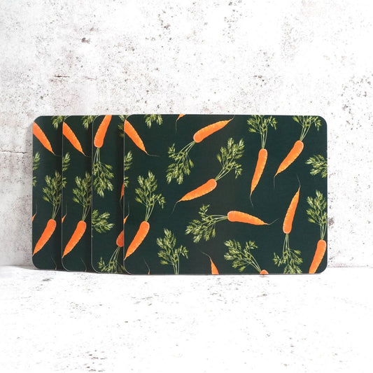 Carrot illustrated placemats uk