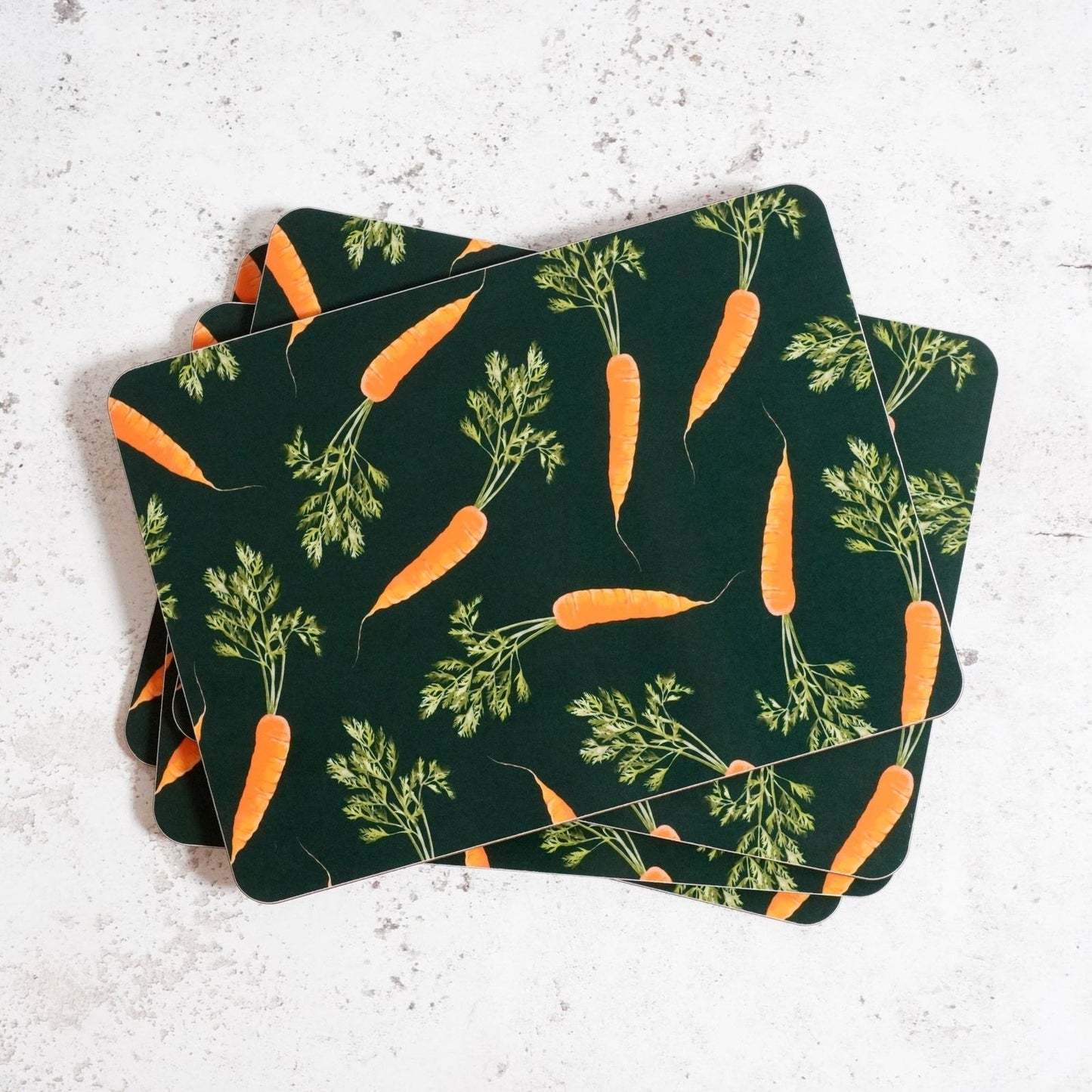 Carrot table mats placemats