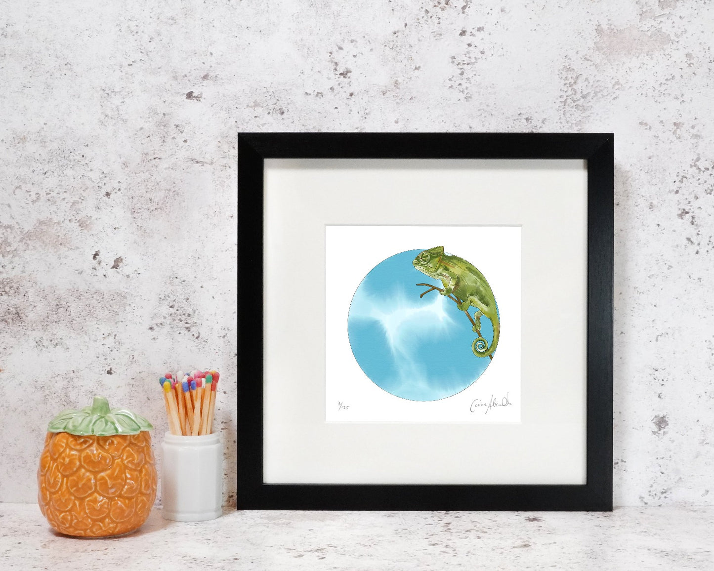 Chameleon art print