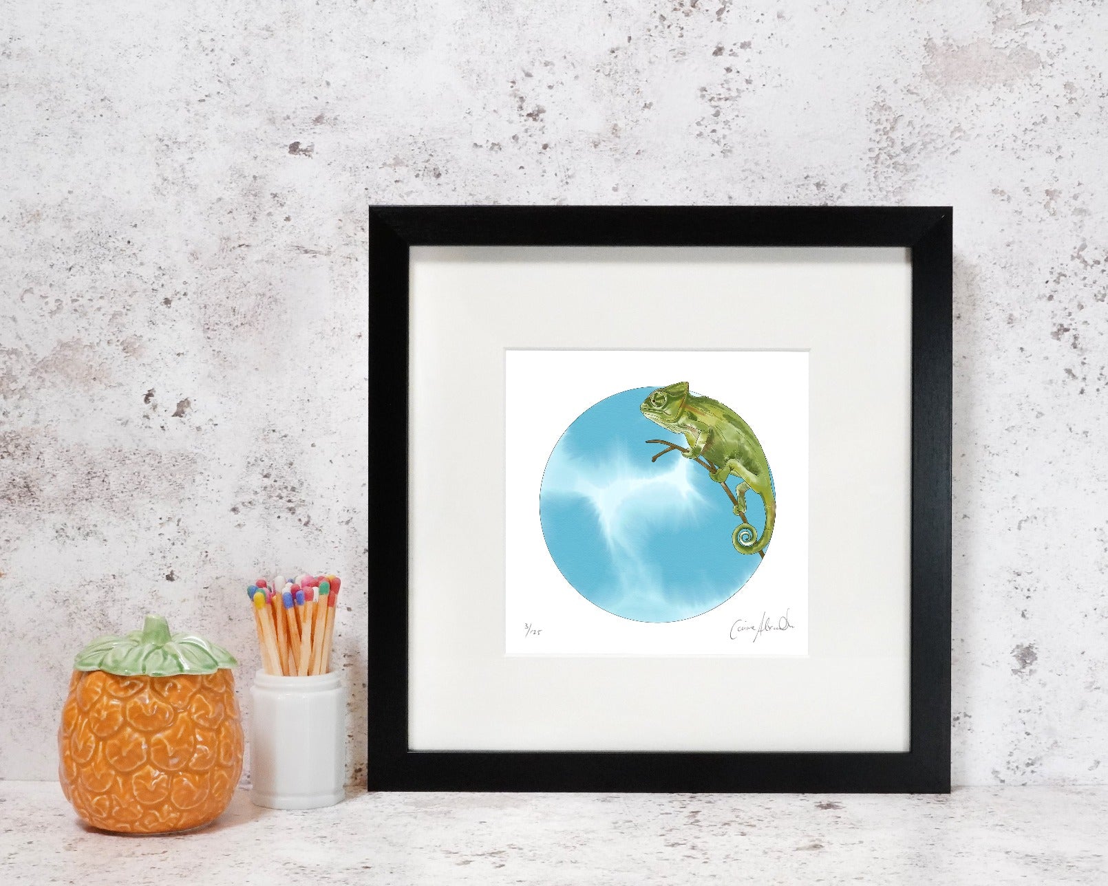 Chameleon art print