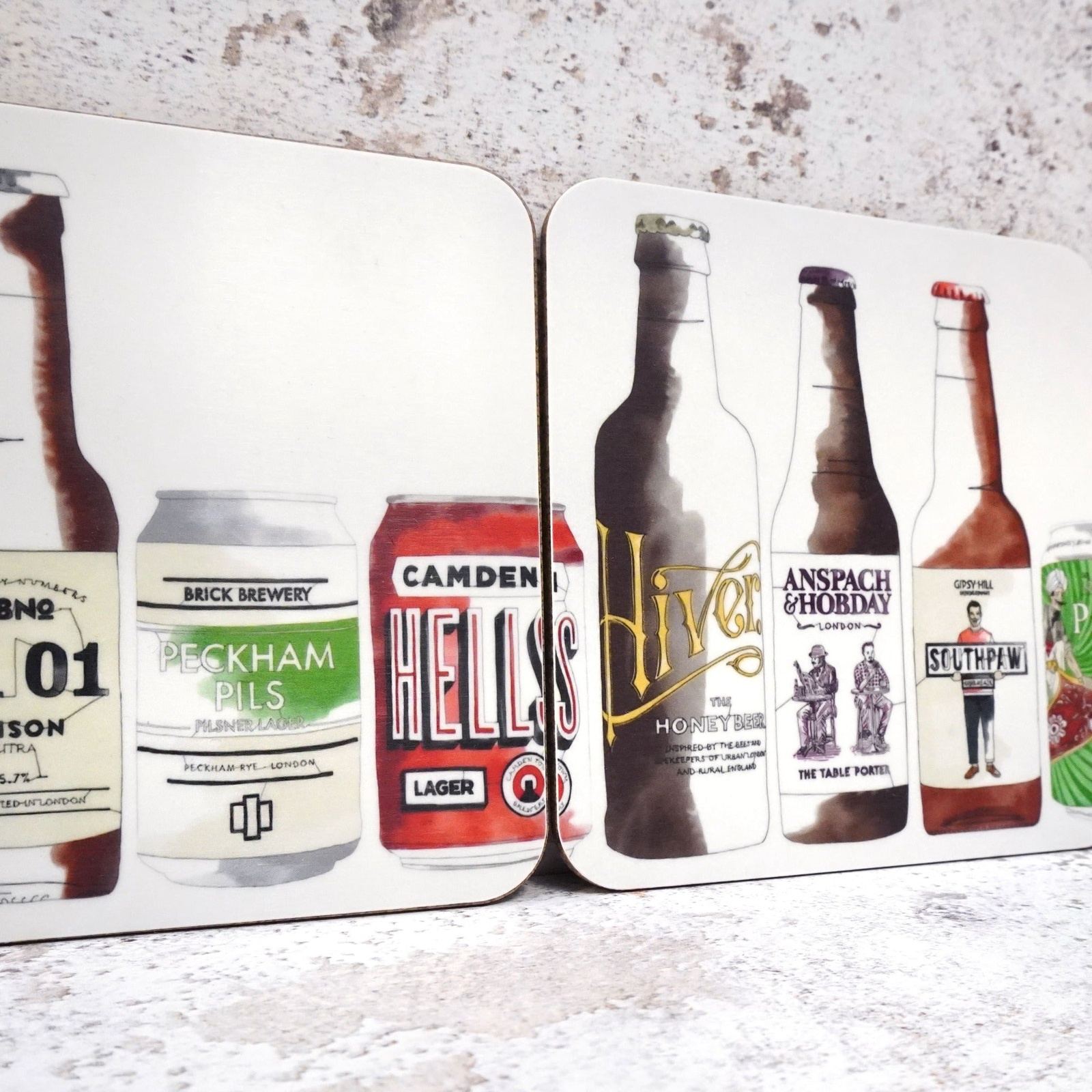 Craft Beer Coaster Set
