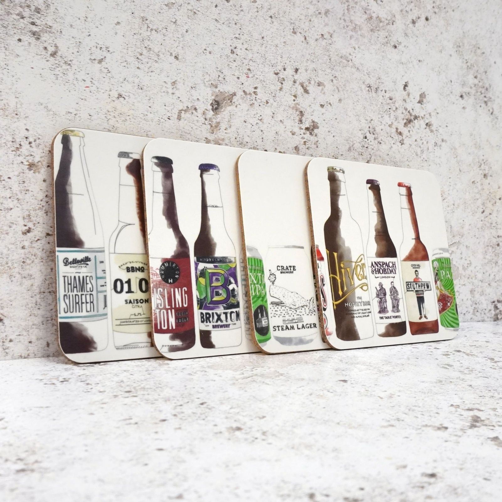 Craft Beer Coaster Set