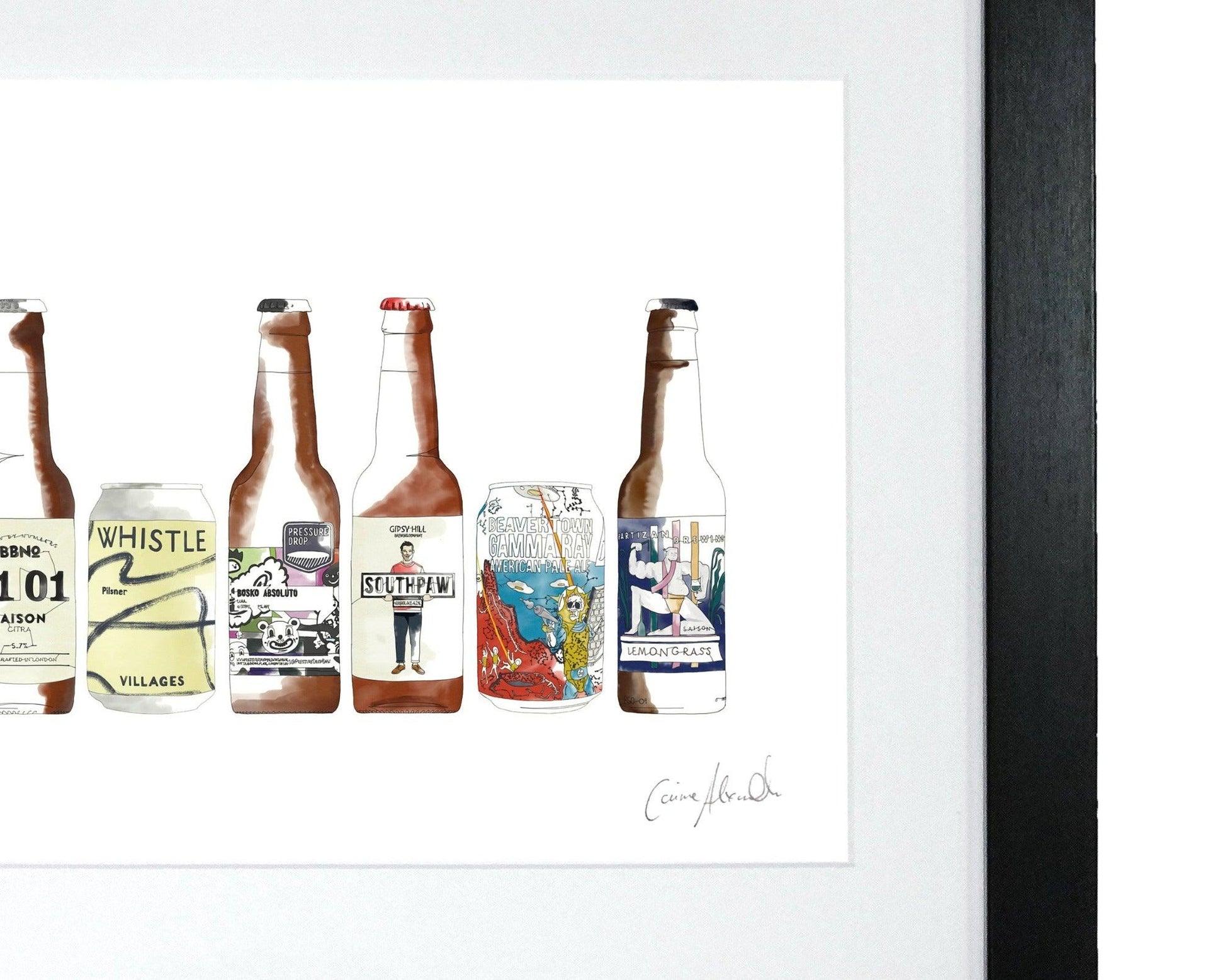 Framed Craft Beer Print