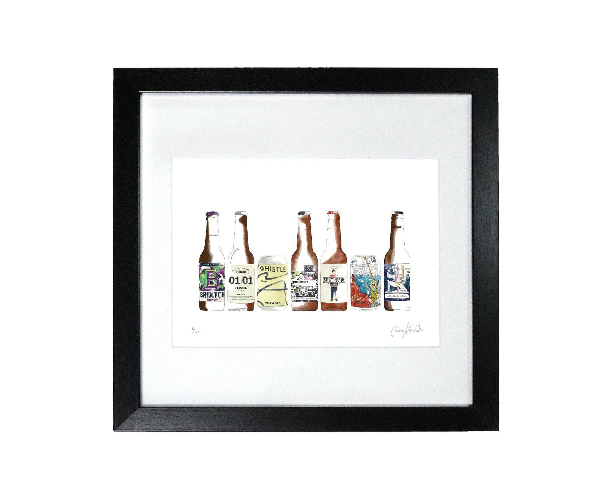 Framed Craft Beer Print