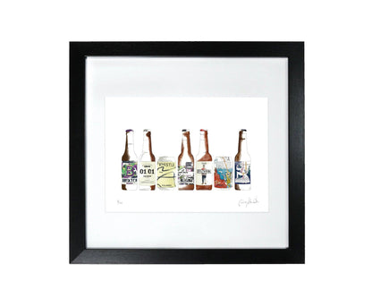 Framed Craft Beer Print