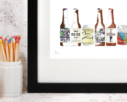 Framed Craft Beer Print
