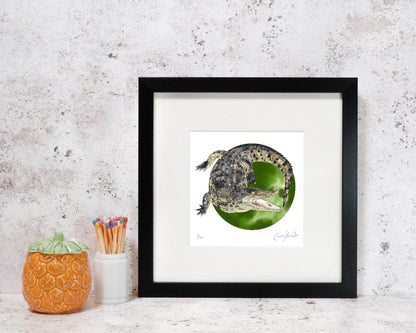 Crocodile art print