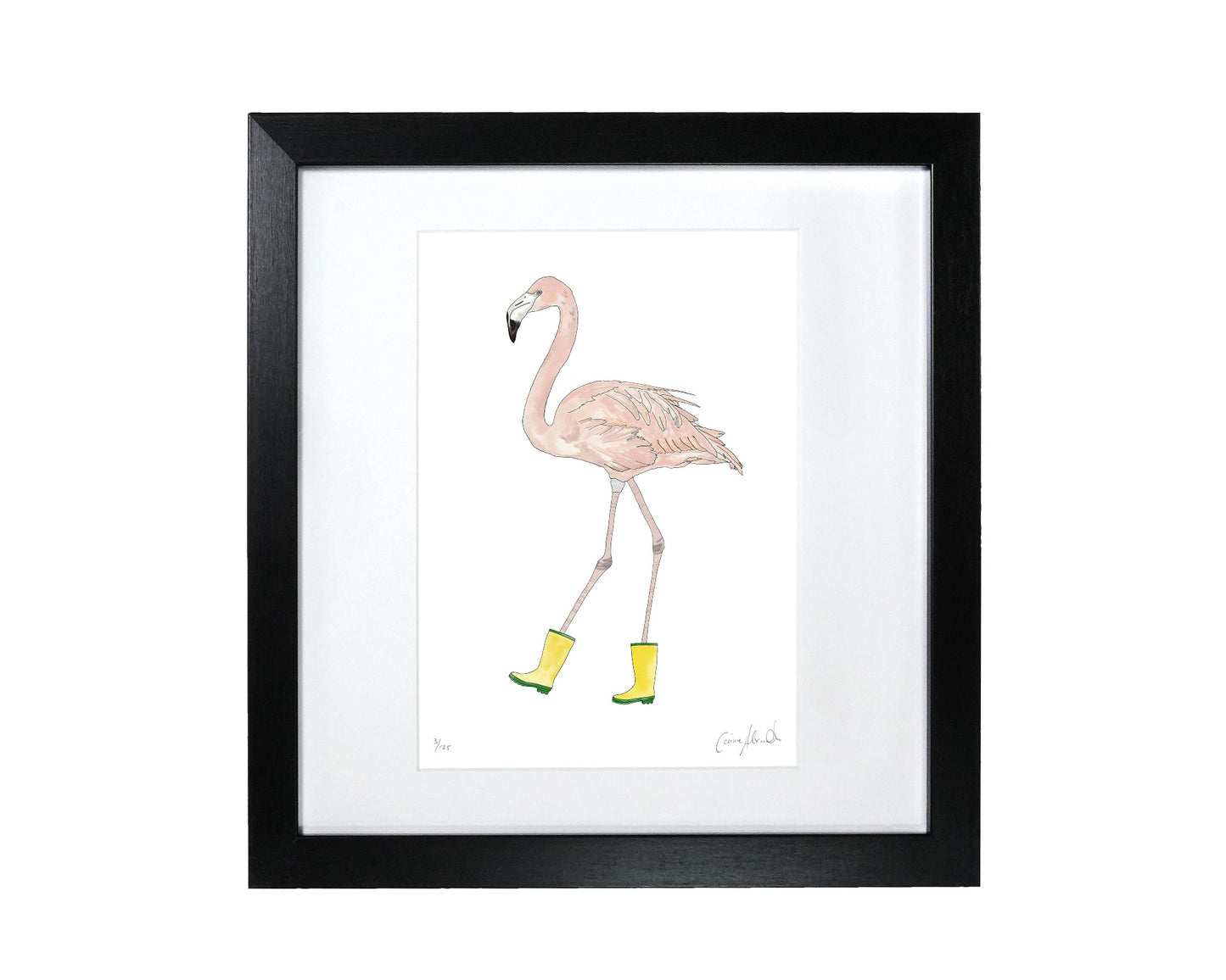 Fun Flamingo Nursery Print