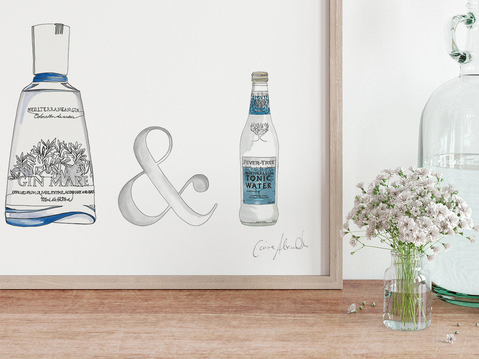 Framed G&T Art Print