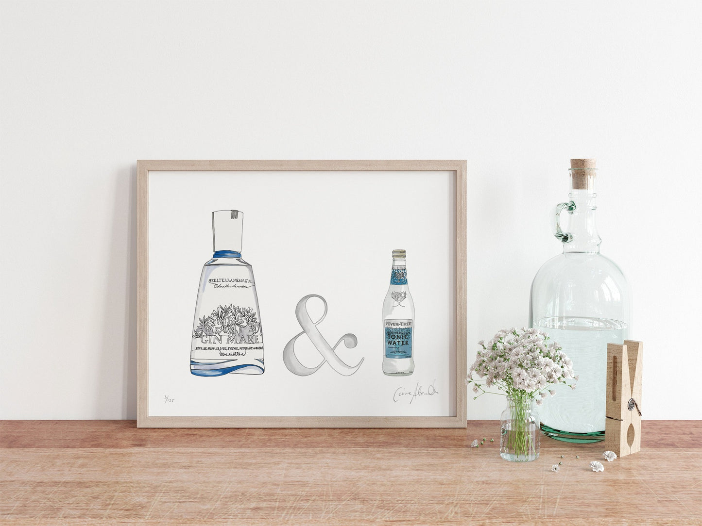 Framed G&T Art Print