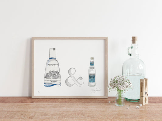 Framed G&T Art Print