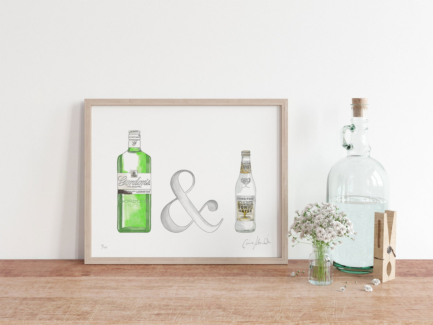 Framed G&T Art Print