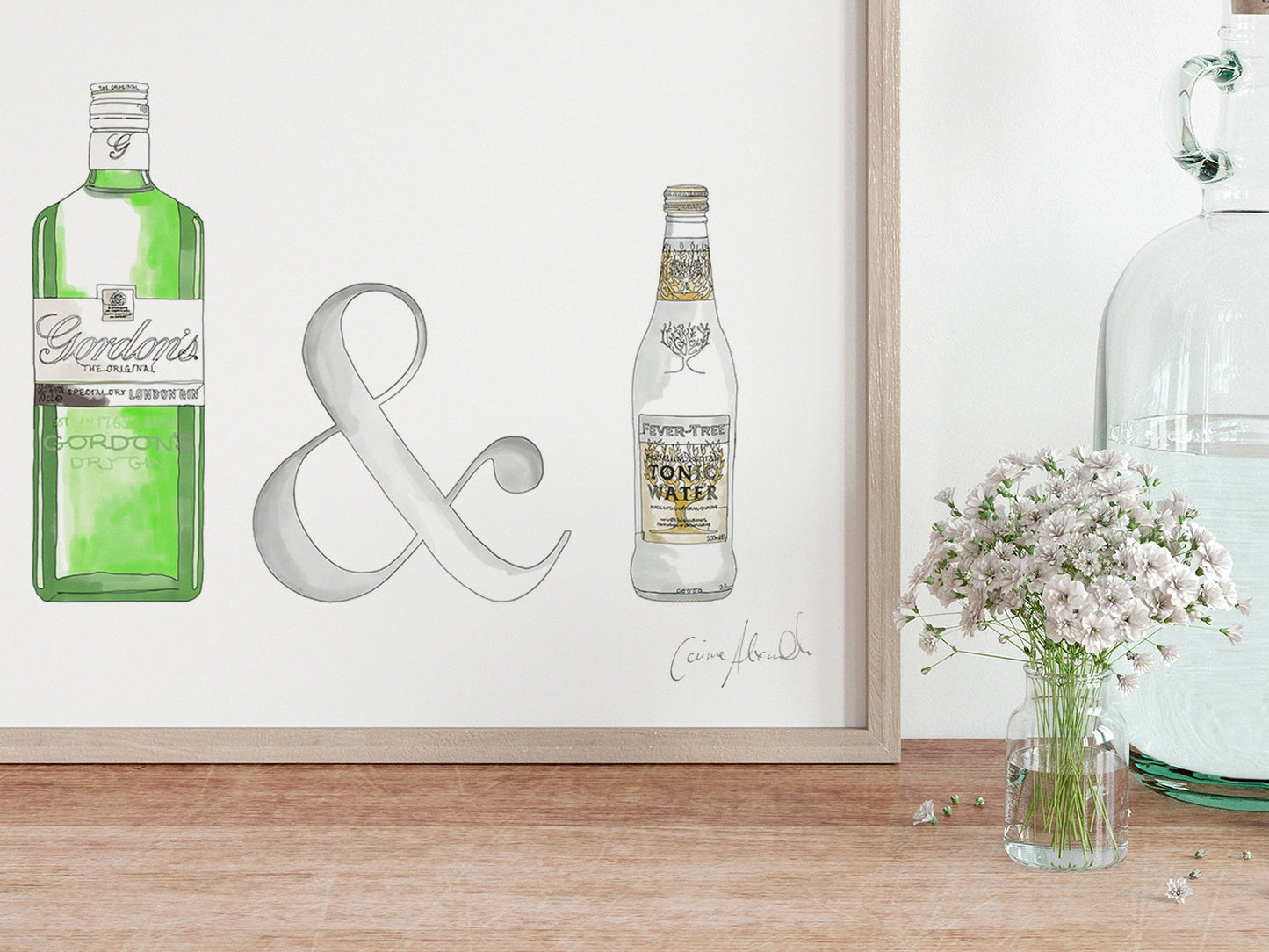 Framed G&T Art Print