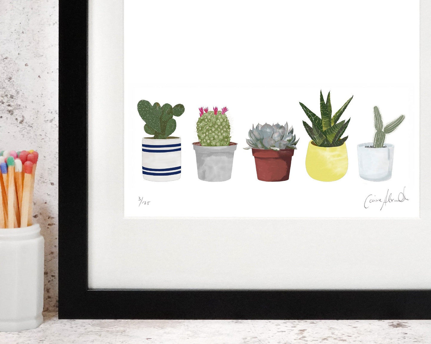 Framed House Plant Art Print