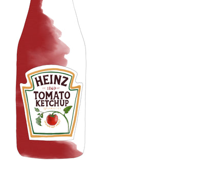 Framed Tomato Ketchup Art Print