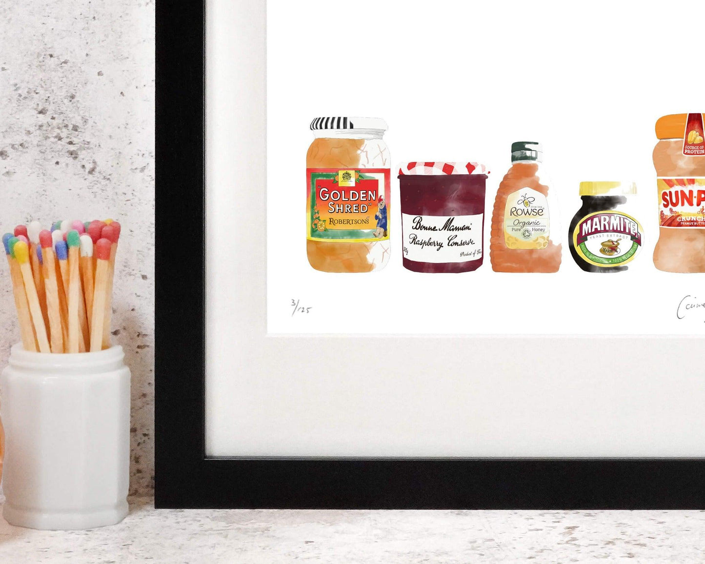 Framed Breakfast Inspired Art Print