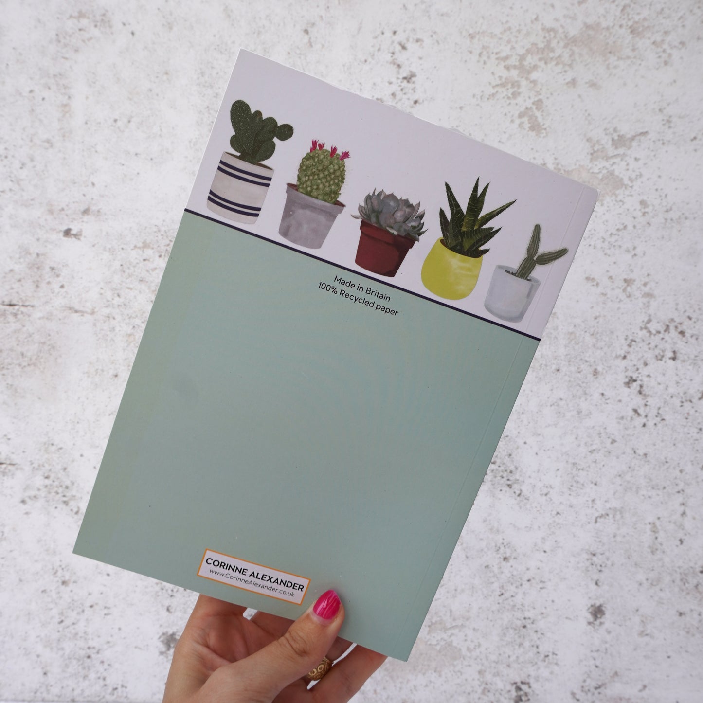 Greenery Daily Planner - recycled paper