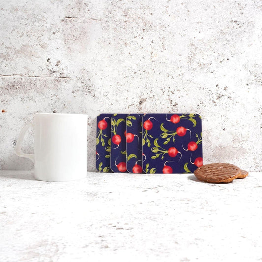 Radish coasters