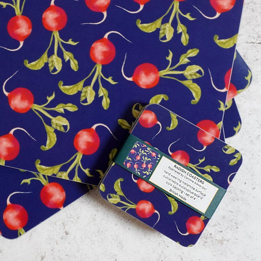 Radish coasters