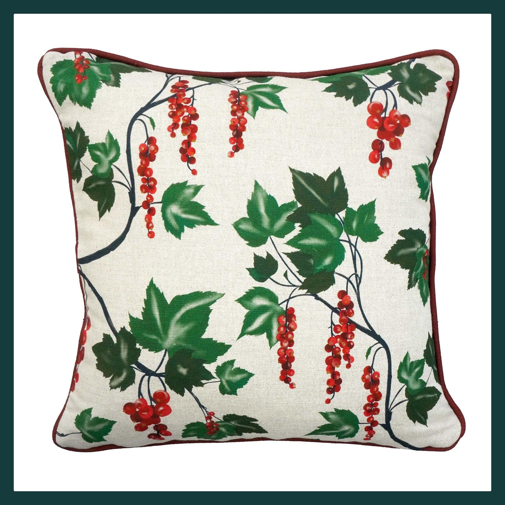 Redcurrant scatter cushion