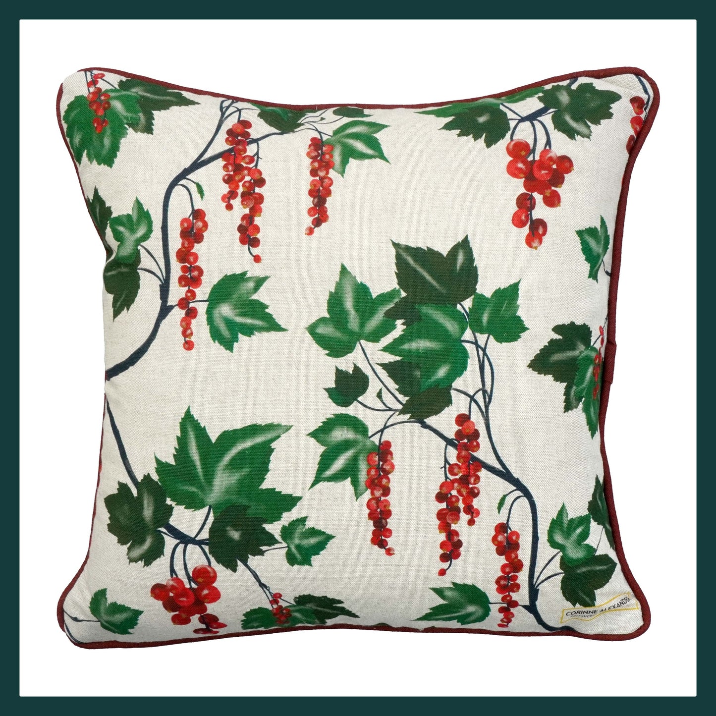 Redcurrant scatter cushion