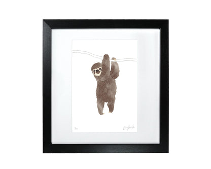 Sloth Nursery Print