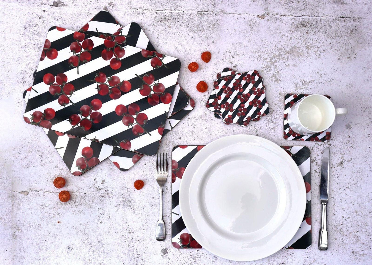 Striped Tomato Coaster 