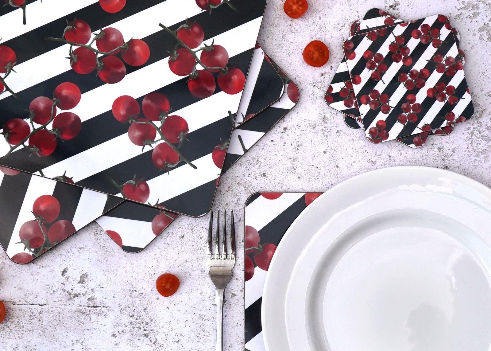 Striped Tomato Coaster 